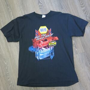 NASCAR NAPA "Good Stuff" T Shirt  Size XL Racing Budweiser Car Black 2005 Casual